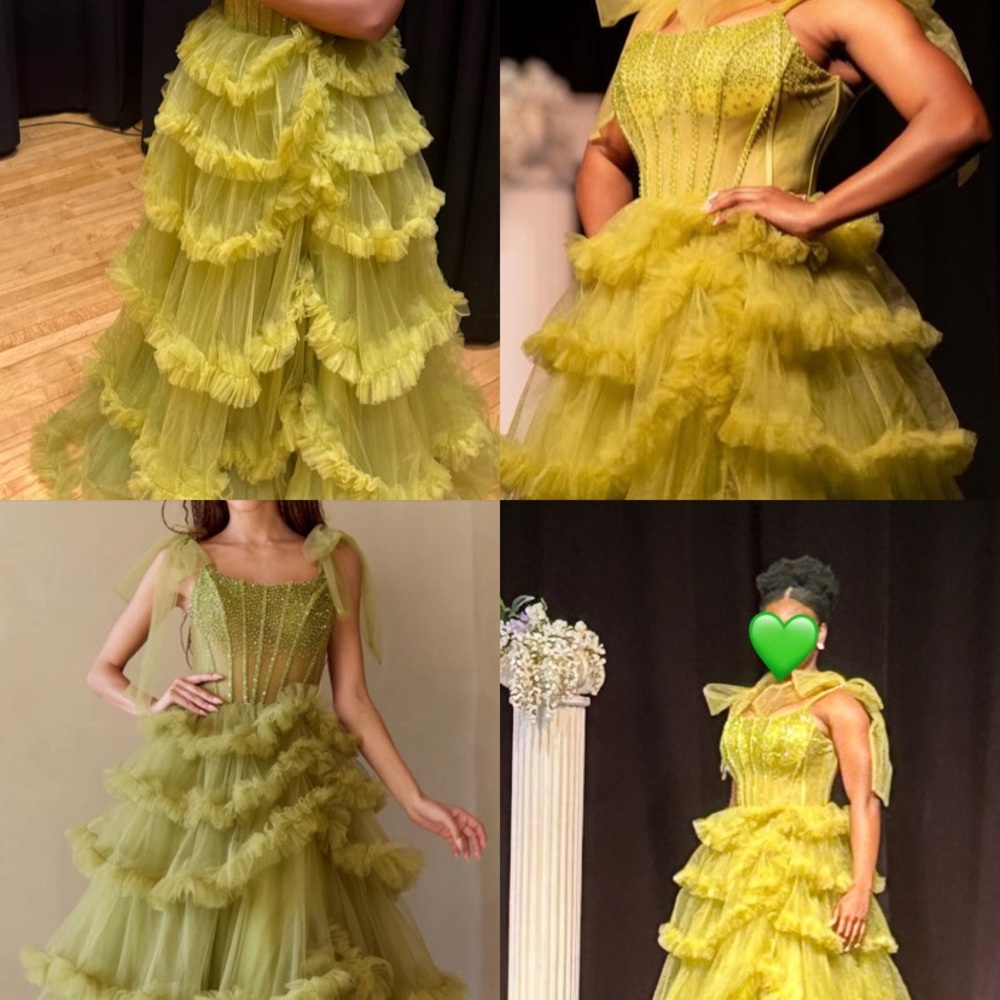 Elegant Green Prom Dress/Pageant Gown